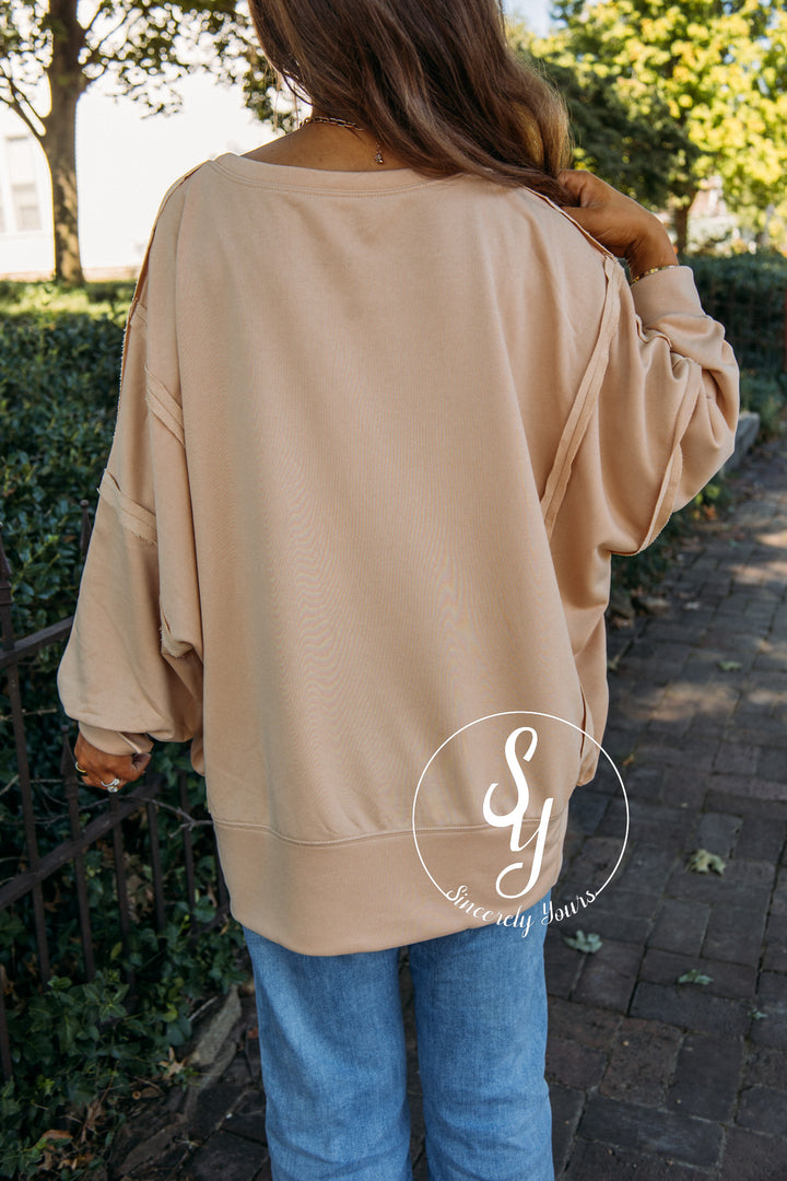 Gobble Gobble Top- Latte