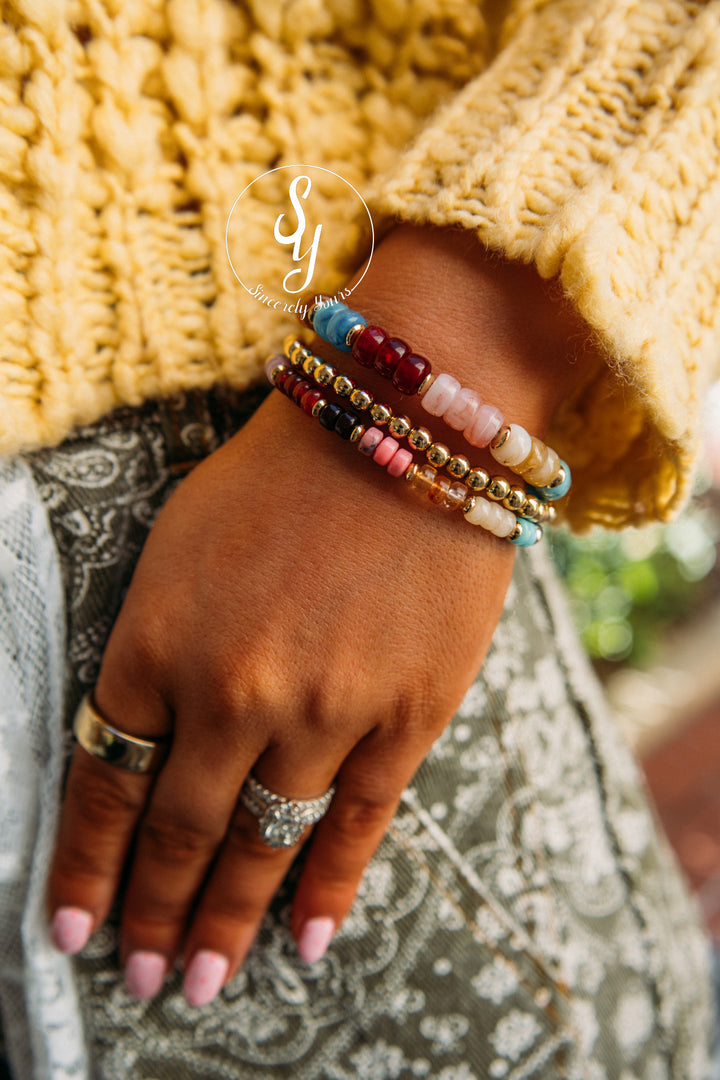 Bay Stone Beaded Bracelets