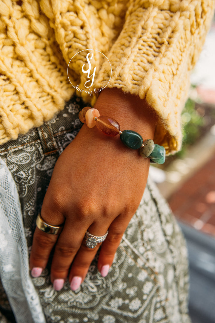 Mosswood Beaded Bracelet