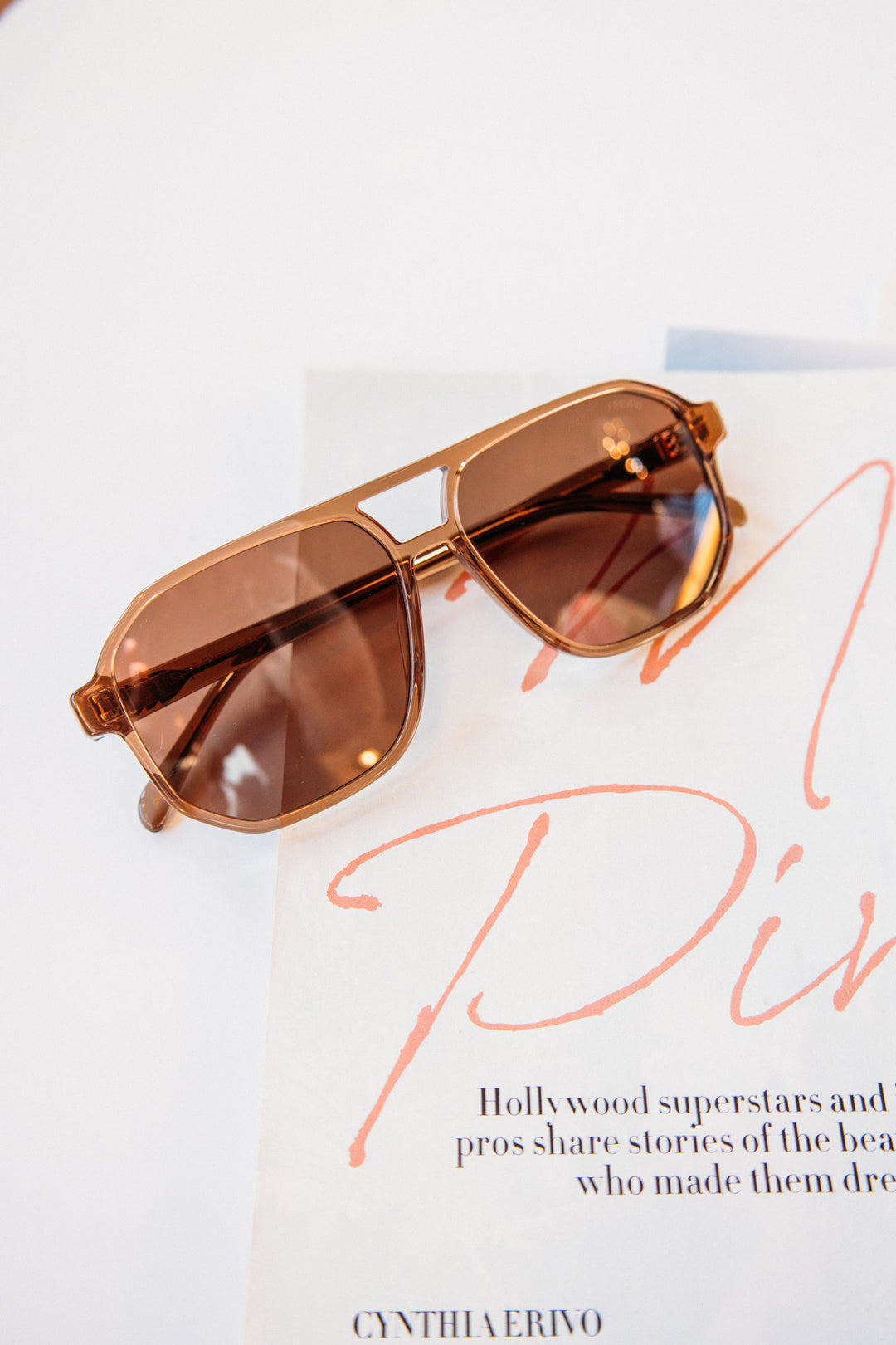 Billie Unisex Aviator Sunglasses - Brown