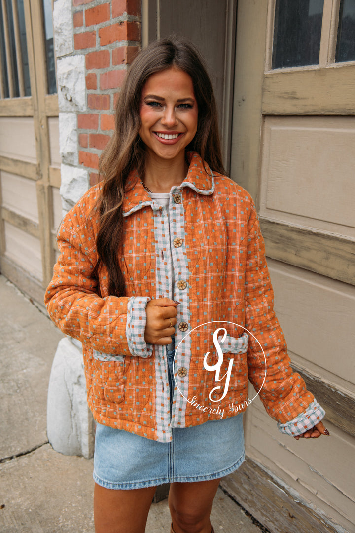 Coastal Line Jacket - Cinnamon
