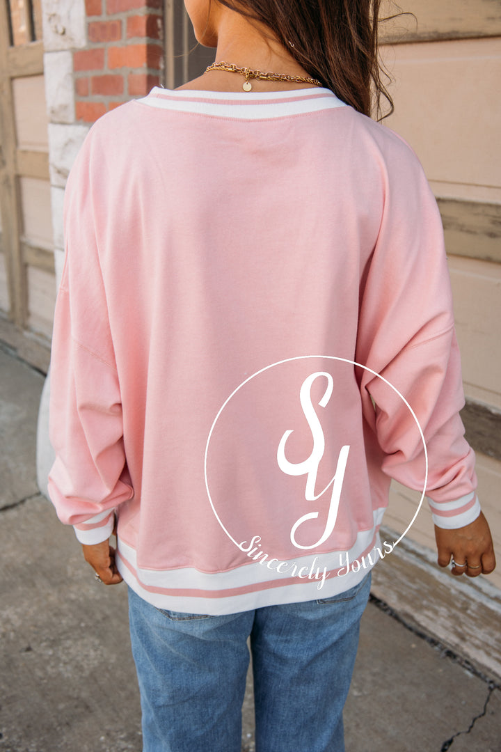 Boo Crew Crewneck - Dusty Pink