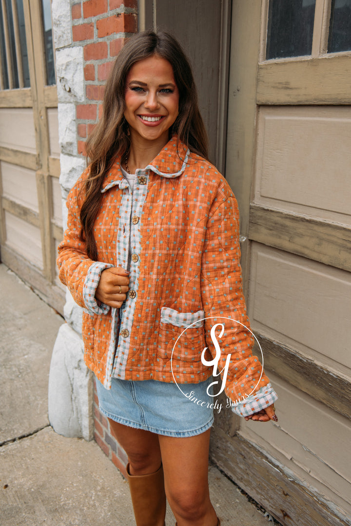 Coastal Line Jacket - Cinnamon