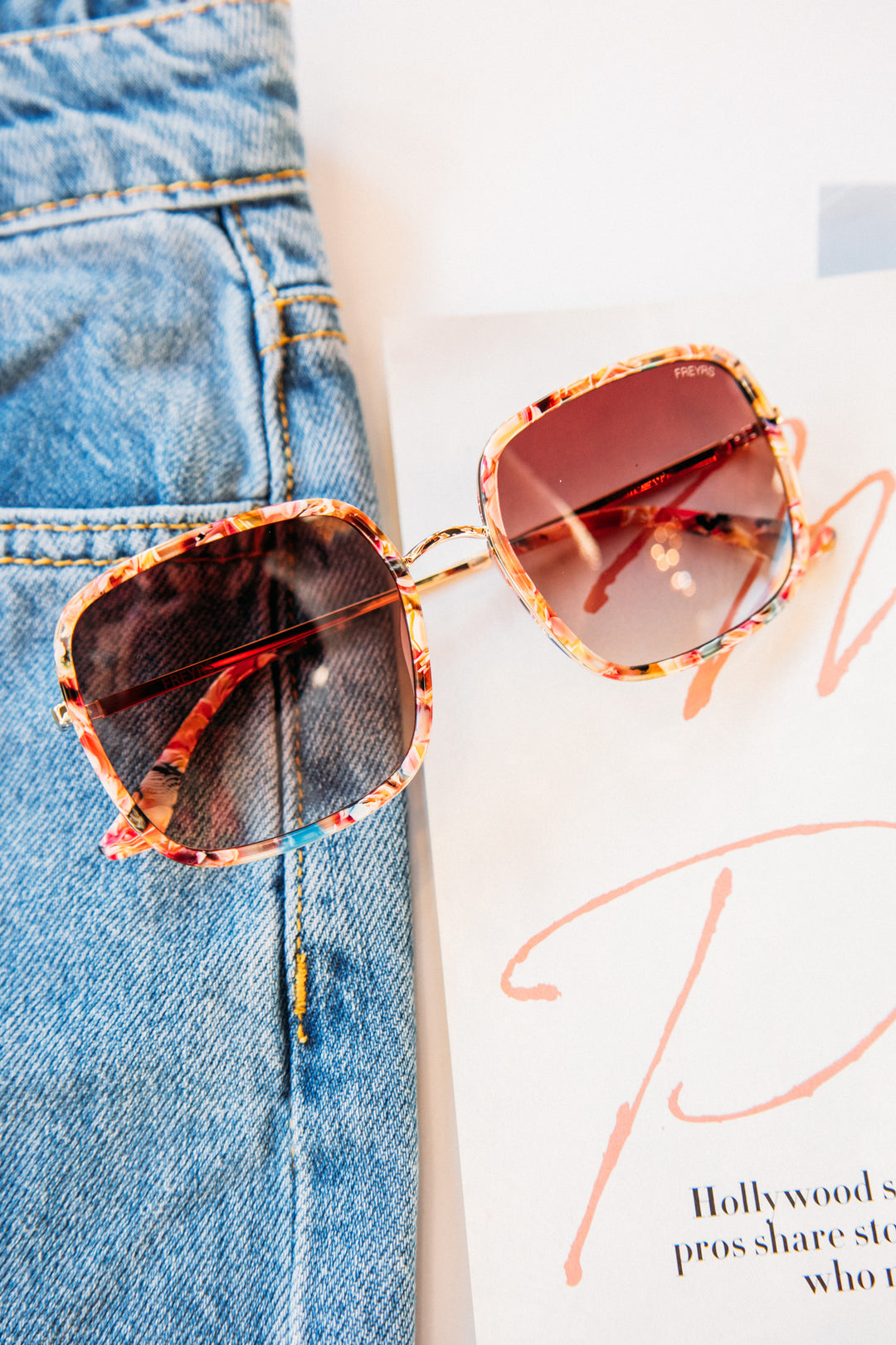 Cosmo Acetate Womens Square Sunglasses