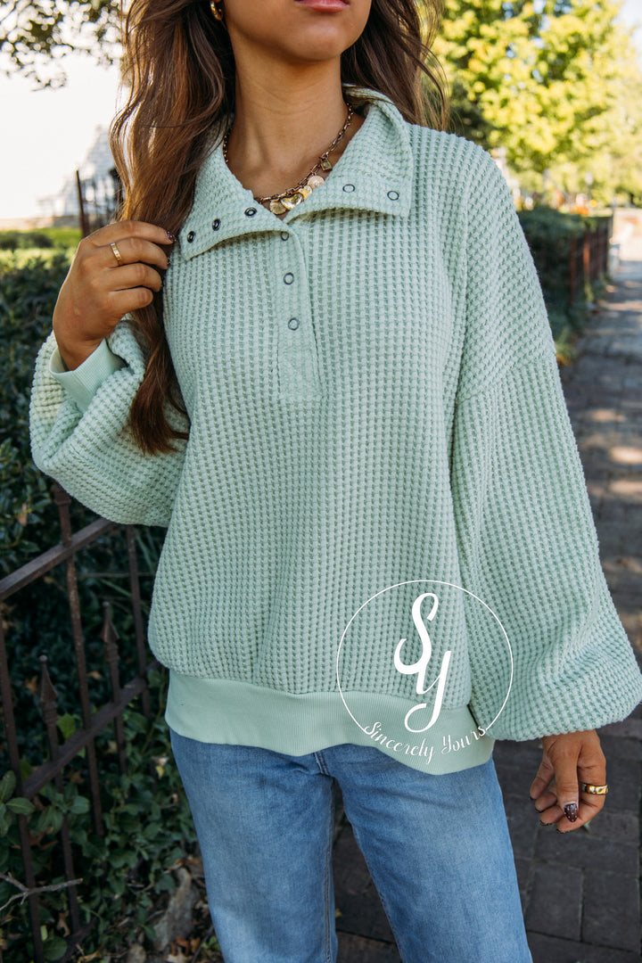 Morning Hike Top- Sage