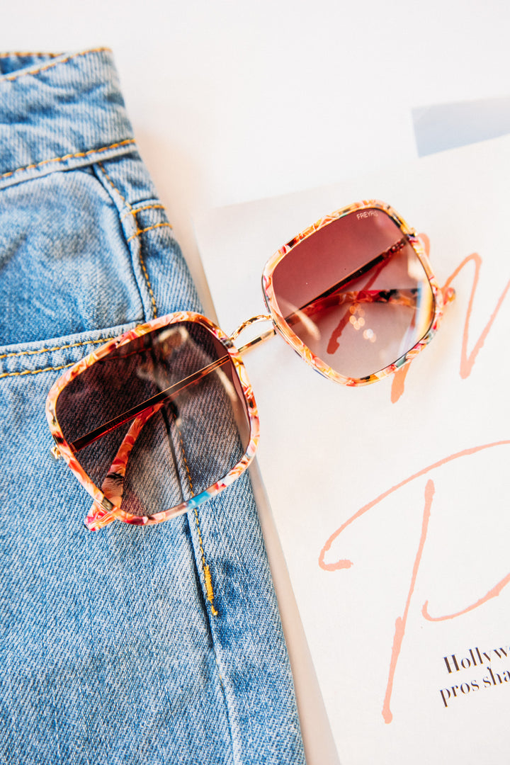 Cosmo Acetate Womens Square Sunglasses