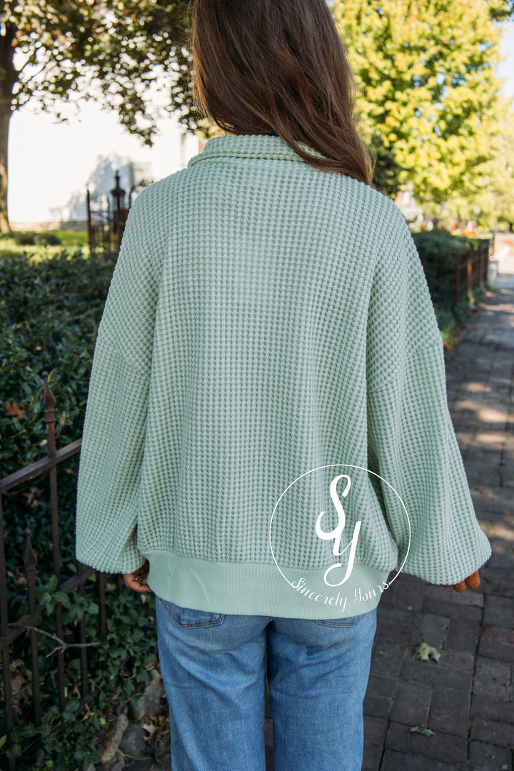 Morning Hike Top- Sage