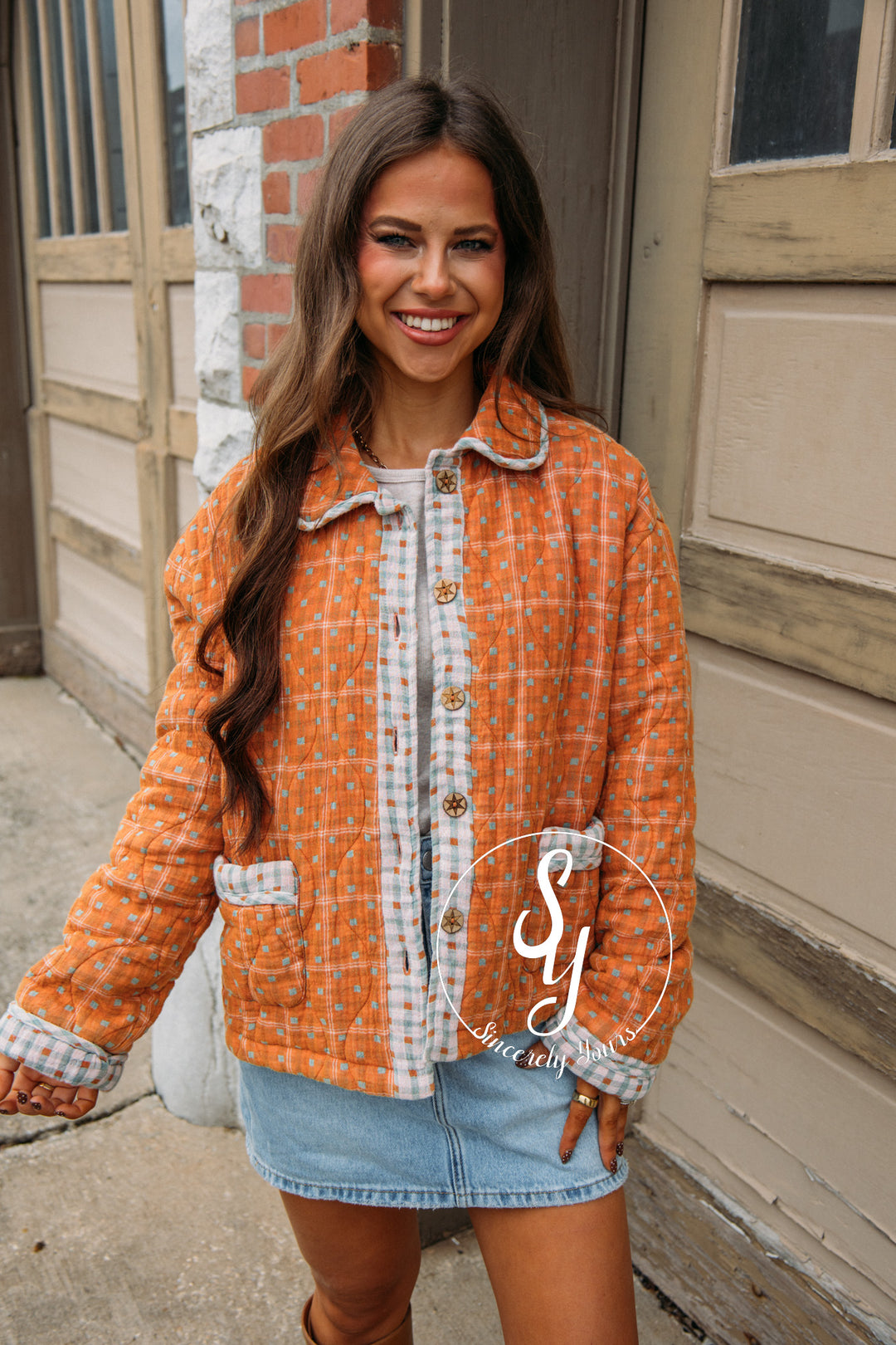 Coastal Line Jacket - Cinnamon