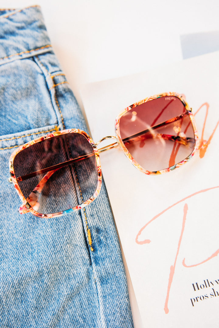 Cosmo Acetate Womens Square Sunglasses