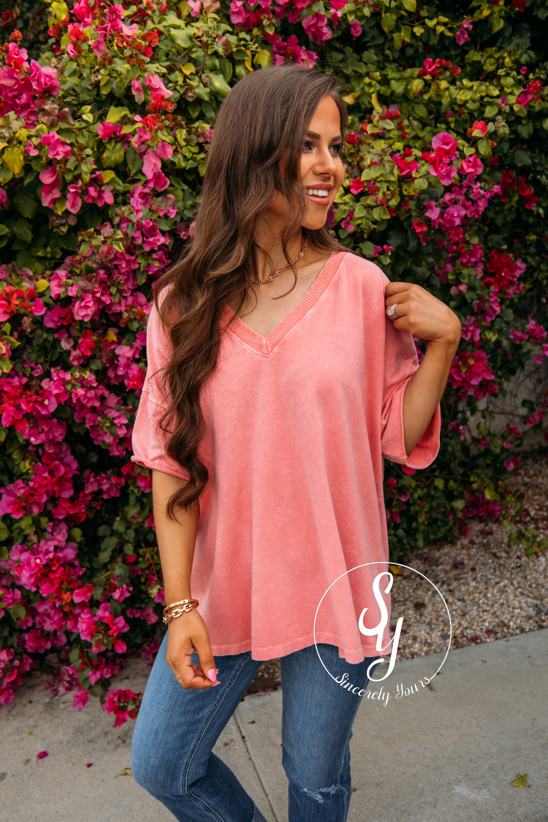 A Cutie Little Moment Top - Peach Coral