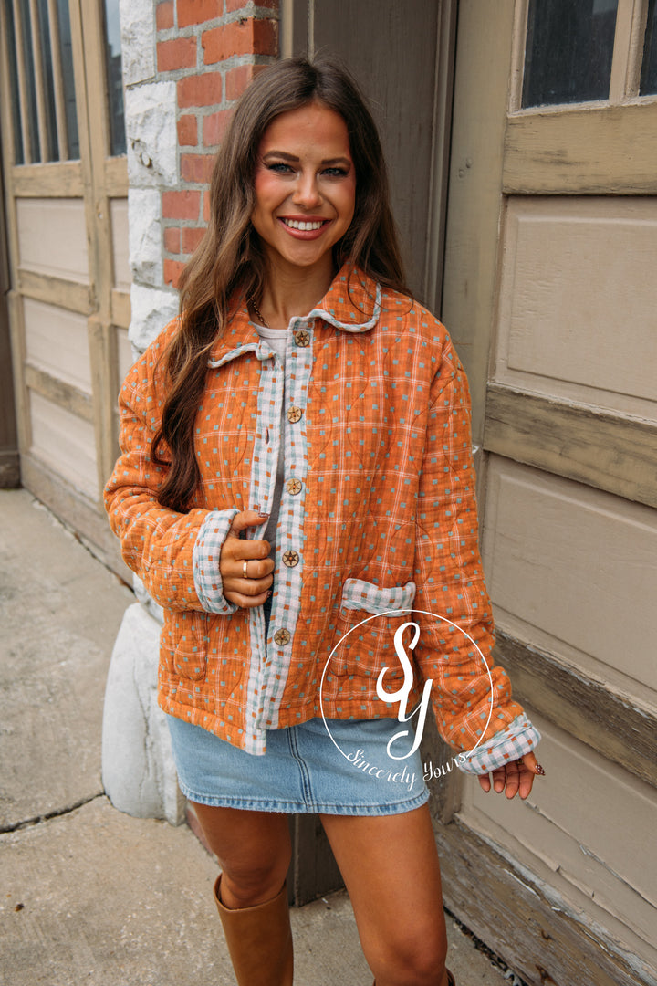 Coastal Line Jacket - Cinnamon