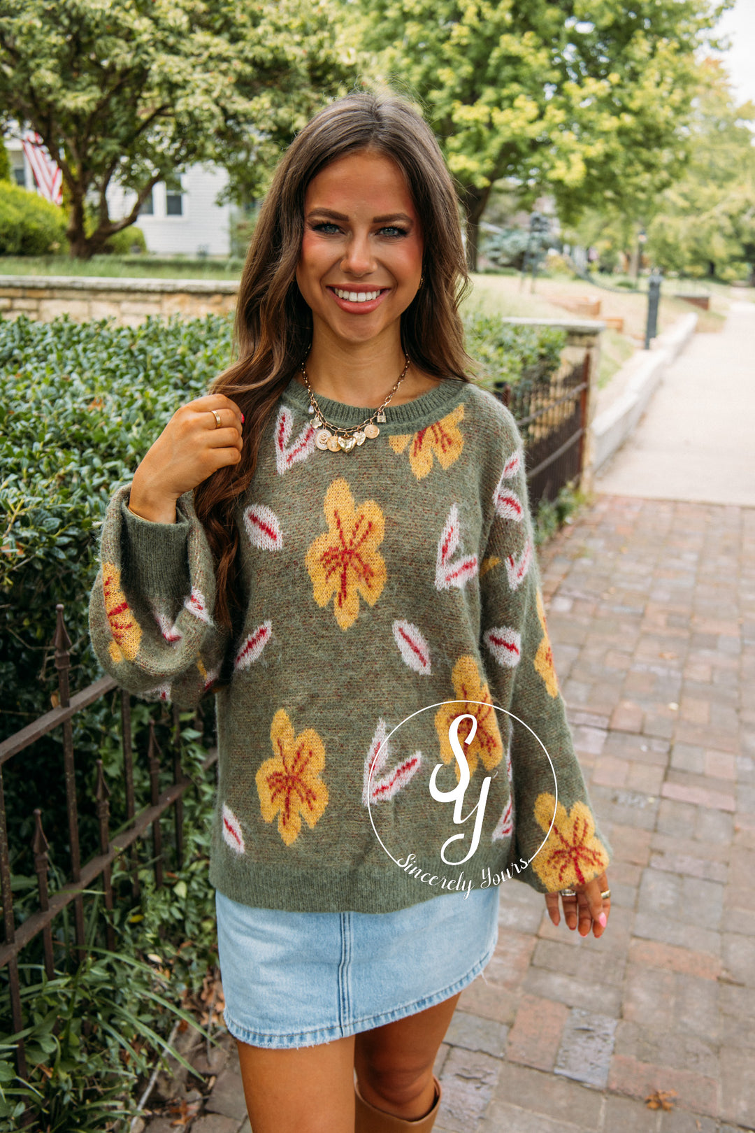 Finally Fall Sweater - Olive