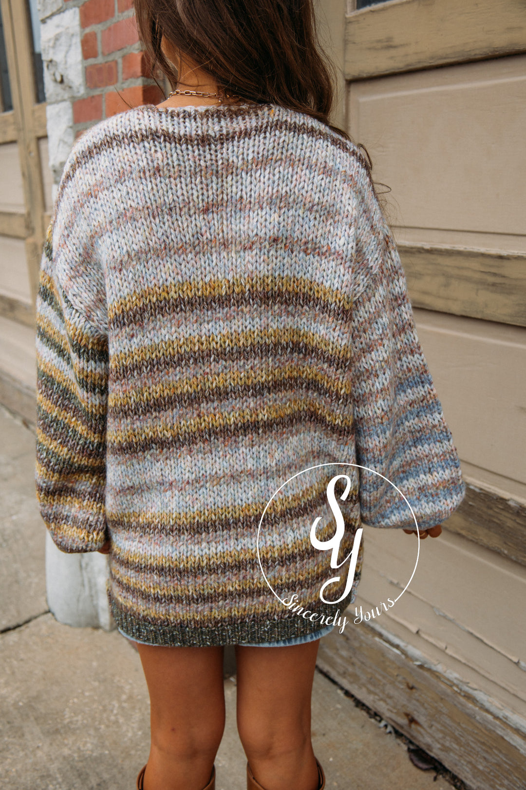 Laid Back Cardigan - Taupe/Olive