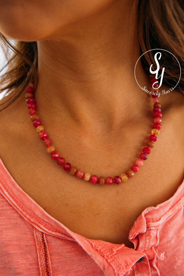Pink Street Necklace