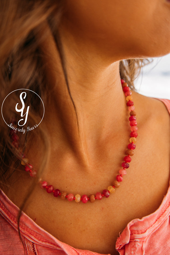 Pink Street Necklace