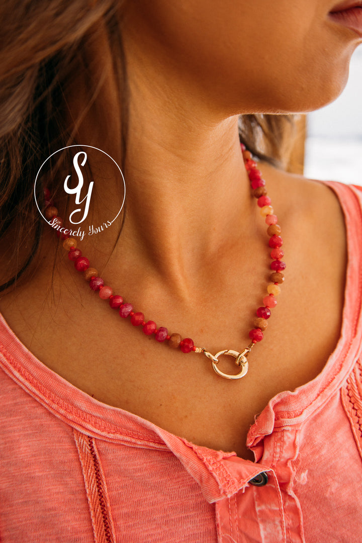 Pink Street Necklace