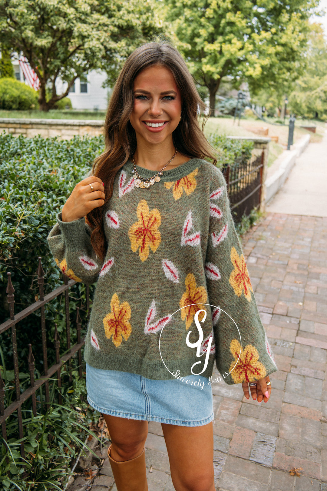 Finally Fall Sweater - Olive