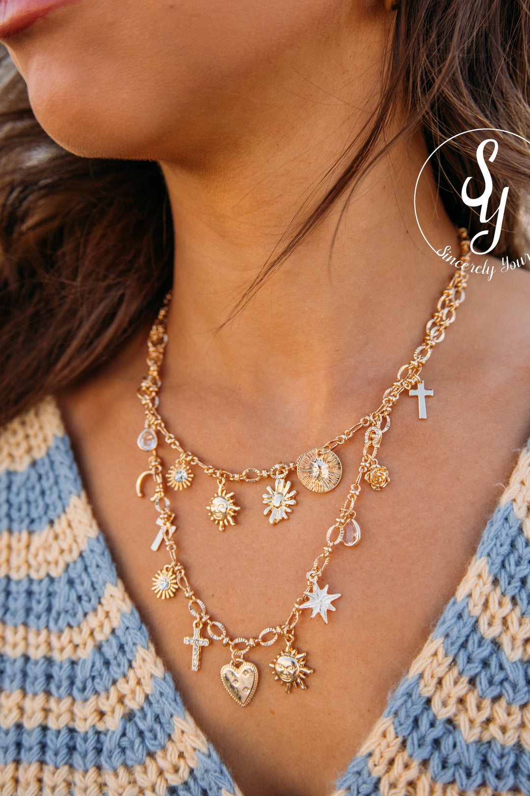 All The Charm Necklace - Gold