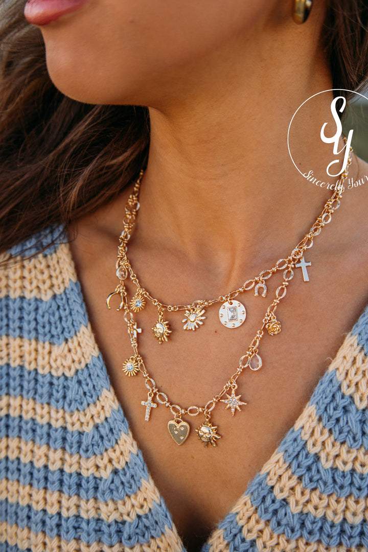 All The Charm Necklace - Gold