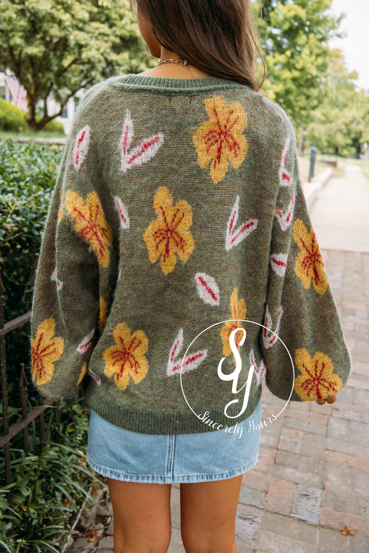 Finally Fall Sweater - Olive