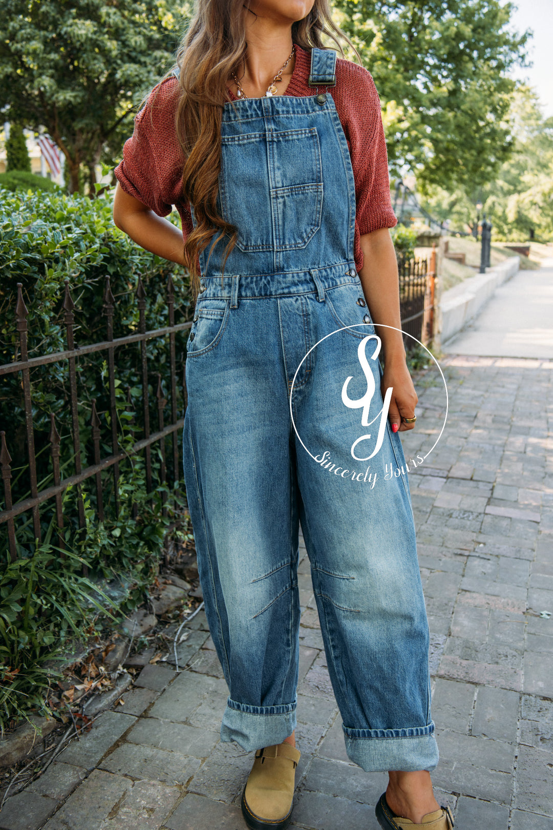 Casual Outing Overalls- Denim