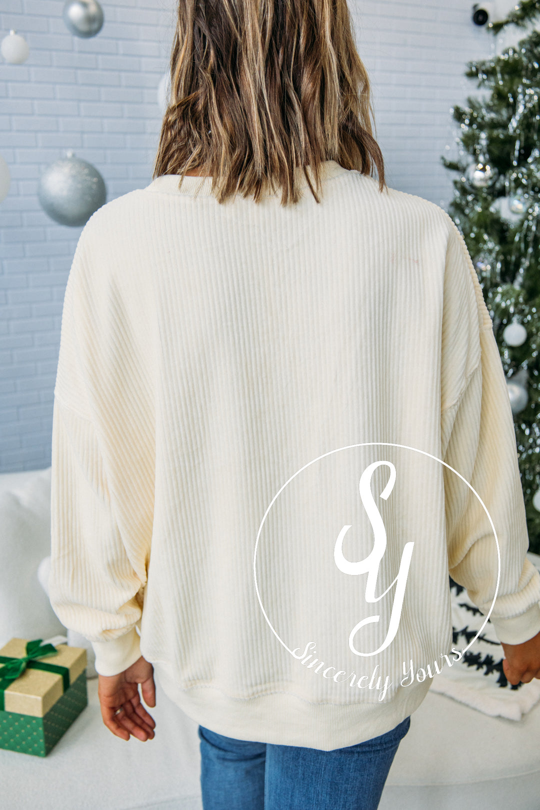 Merry Little Thing Sweater- Cream