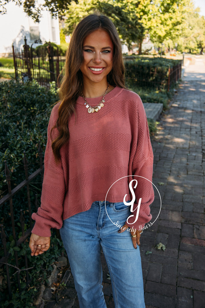 Cider Moments Sweater- Red