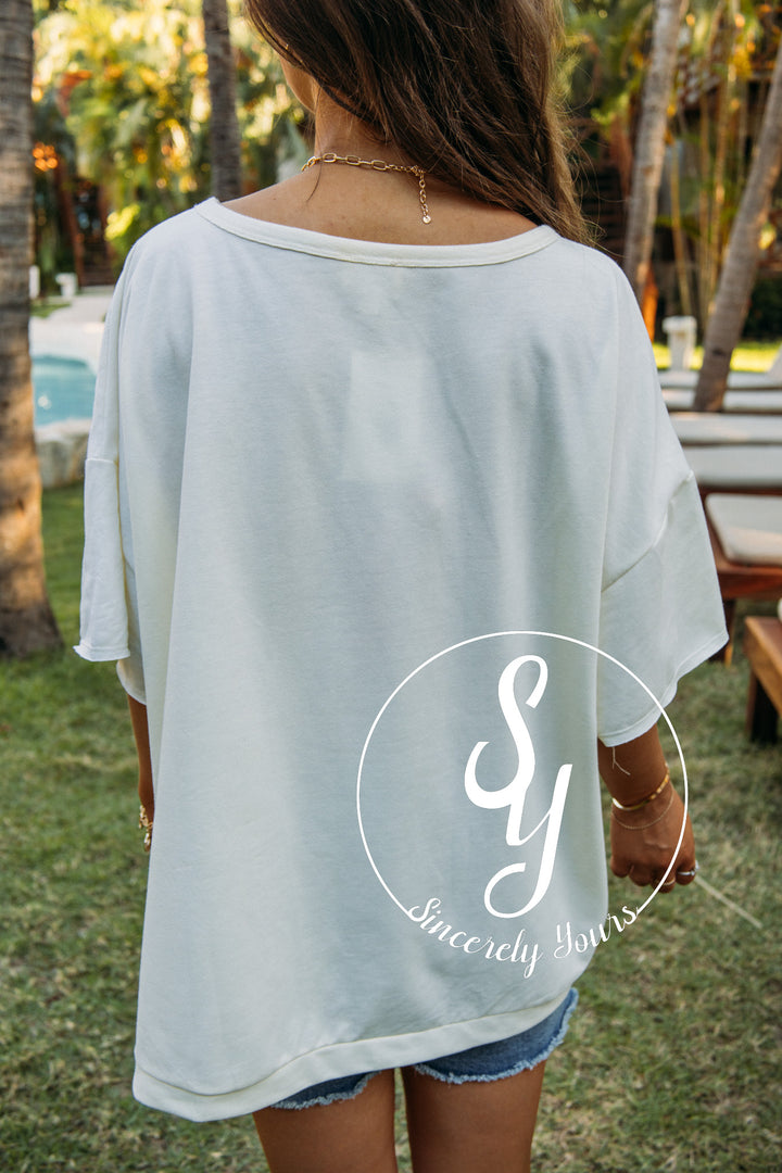 Stars and Stripes Moment Top- Cream