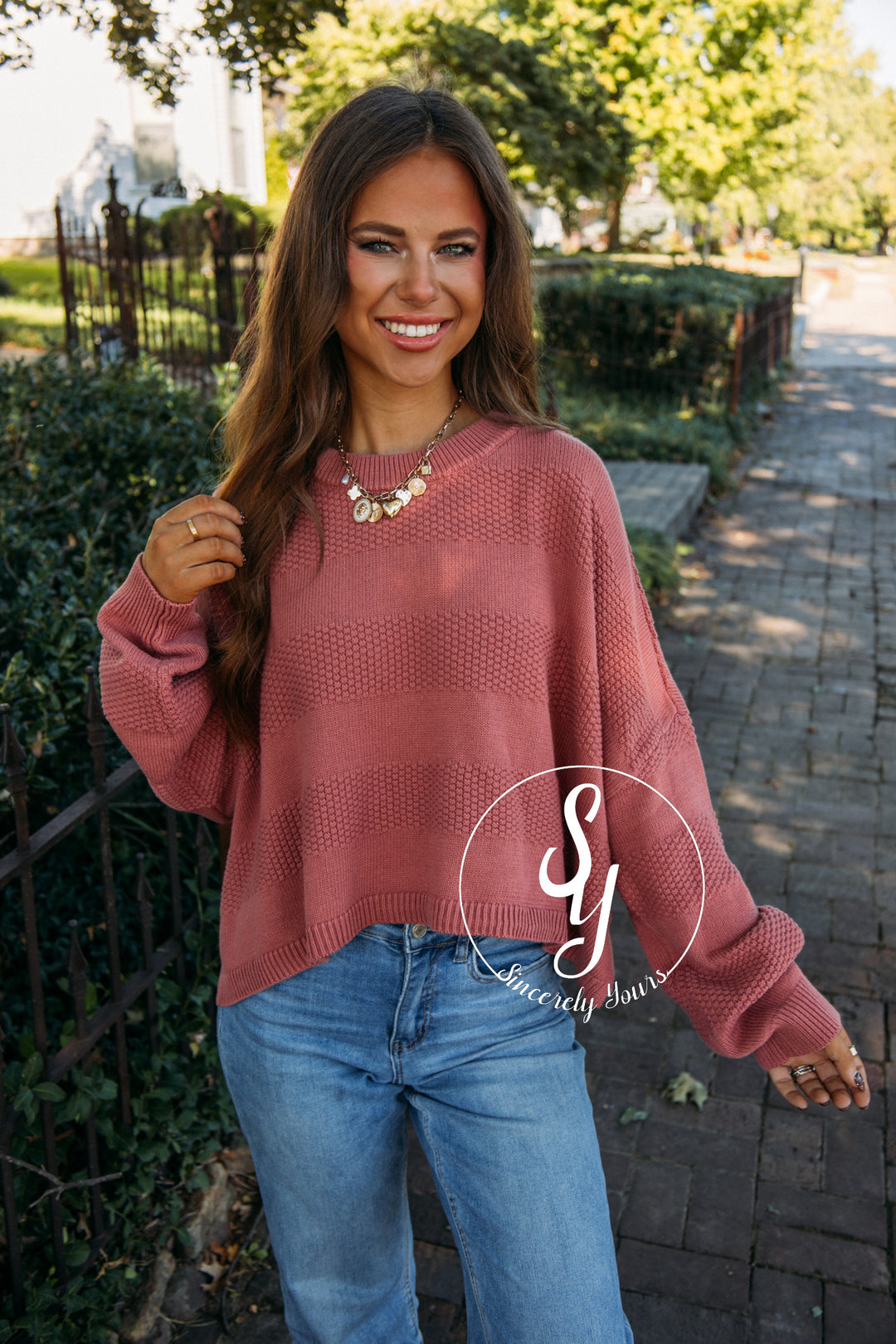 Cider Moments Sweater- Red