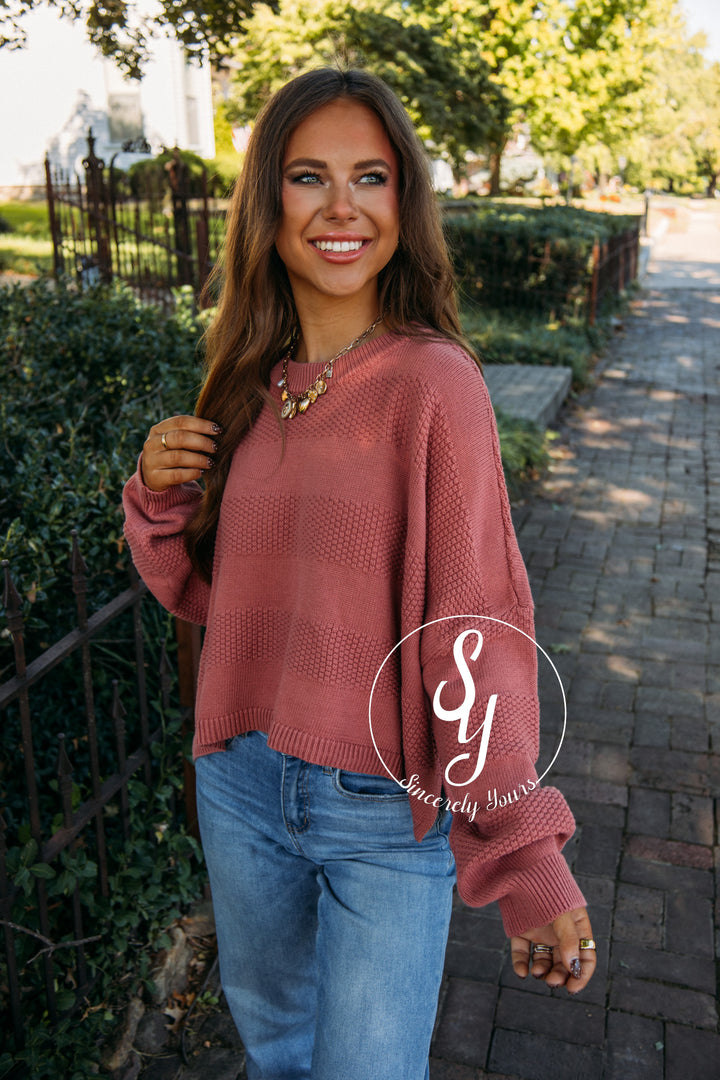 Cider Moments Sweater- Red