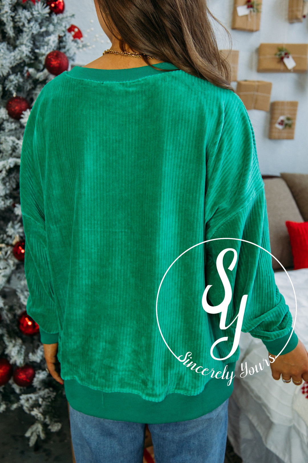 Merry Little Thing Sweater- Green