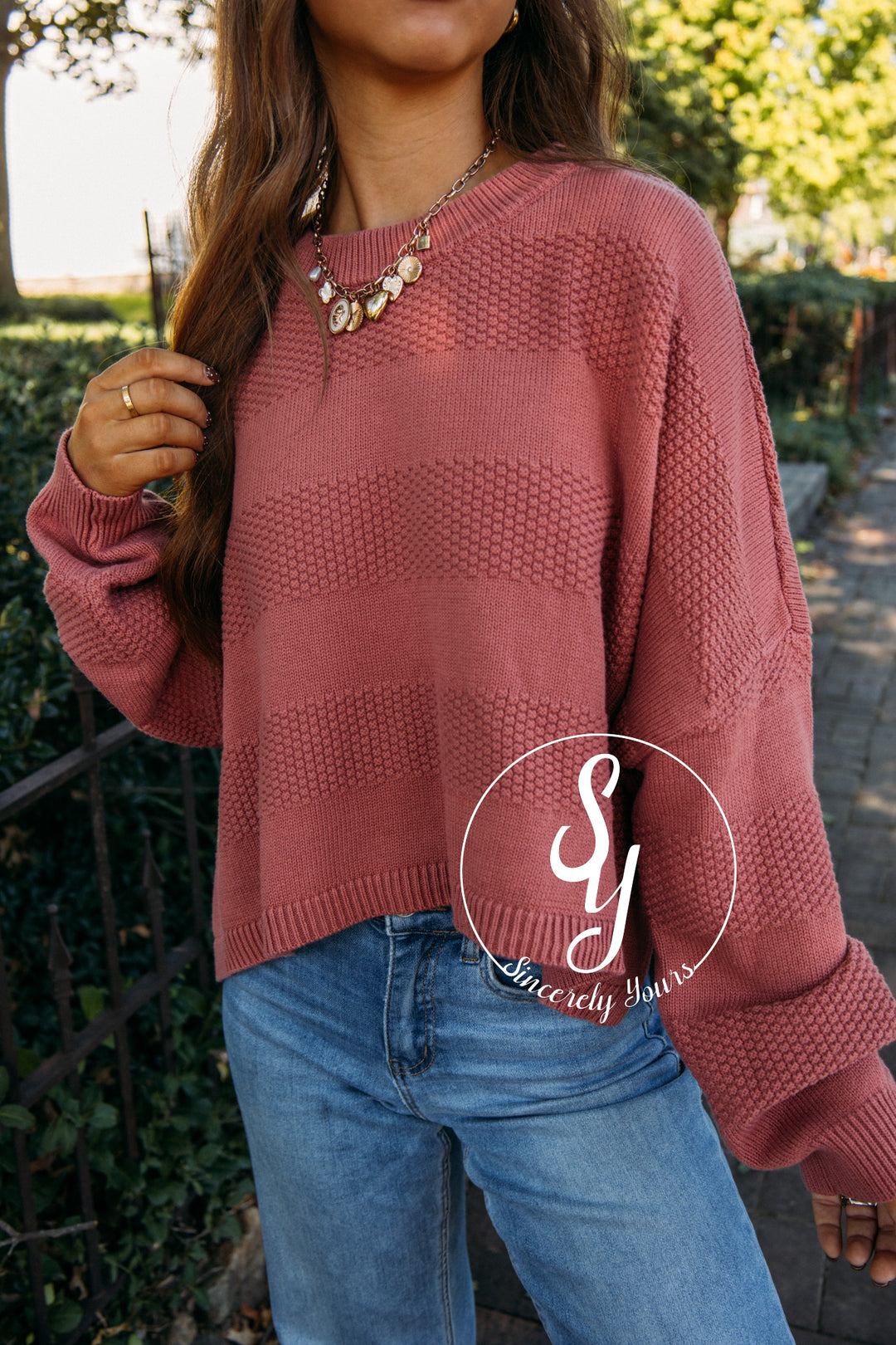 Cider Moments Sweater- Red