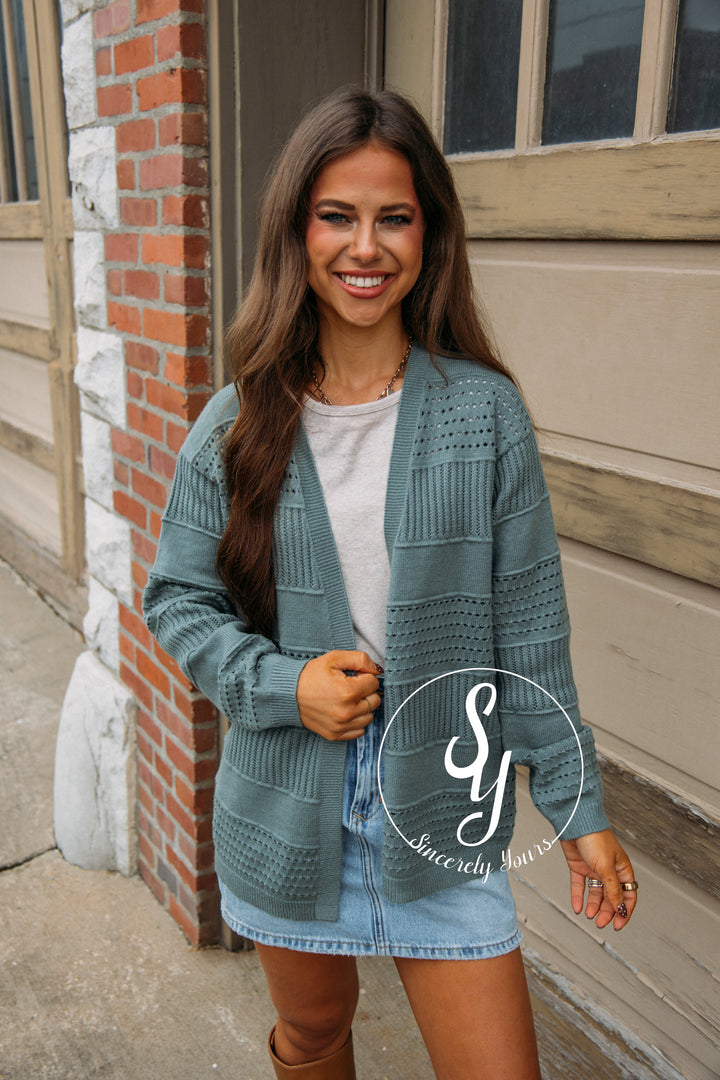 Covering Up Cardigan - Jade