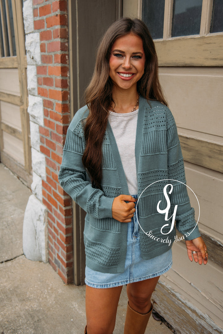 Covering Up Cardigan - Jade
