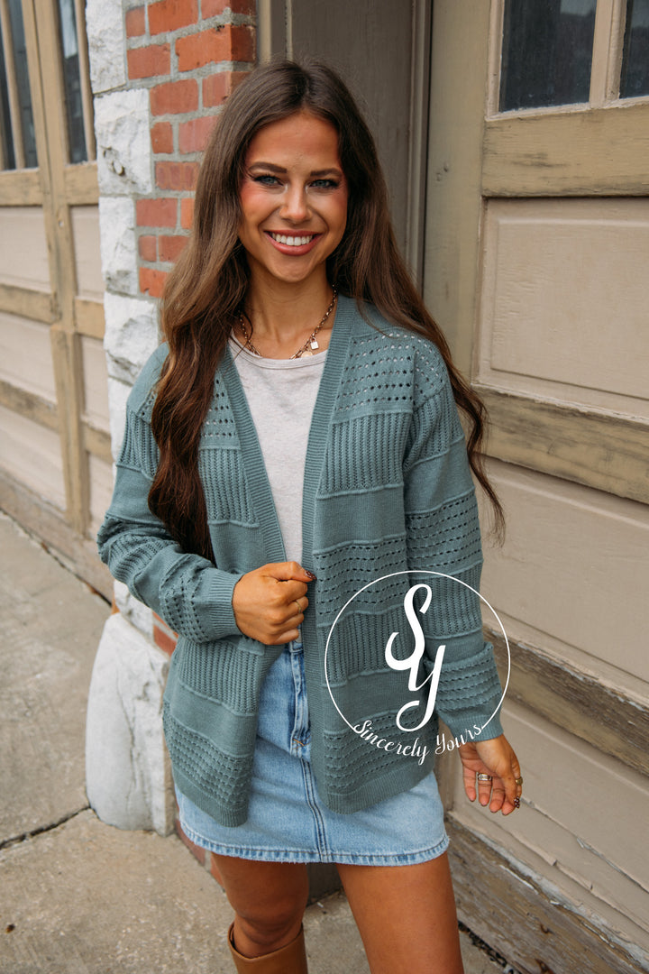 Covering Up Cardigan - Jade