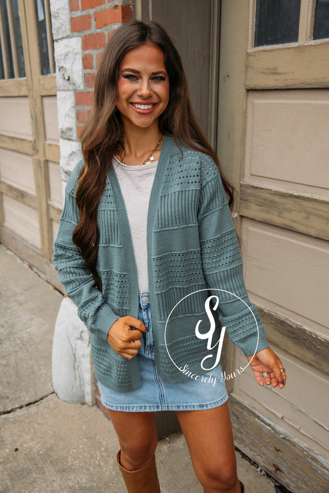 Covering Up Cardigan - Jade