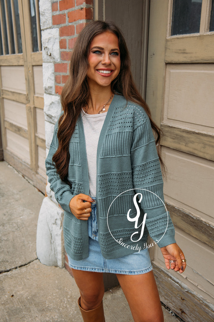 Covering Up Cardigan - Jade