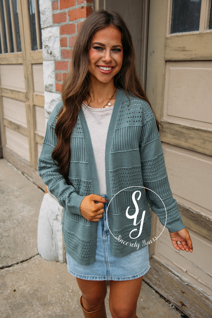 Covering Up Cardigan - Jade