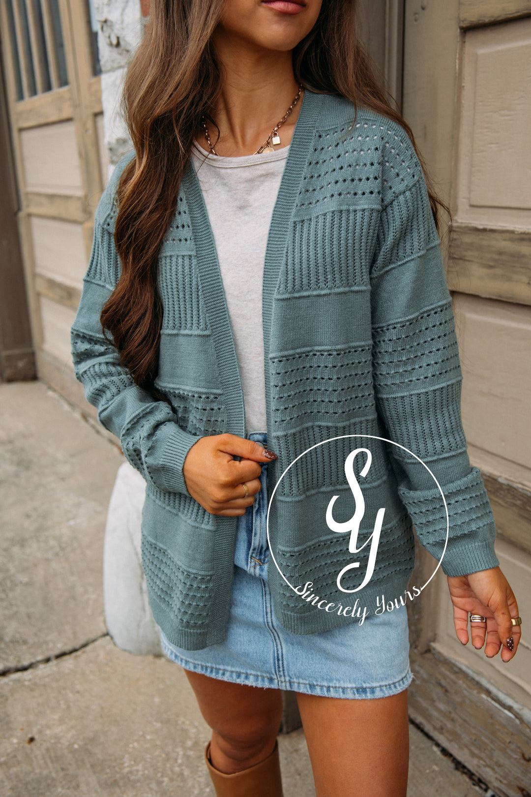 Covering Up Cardigan - Jade