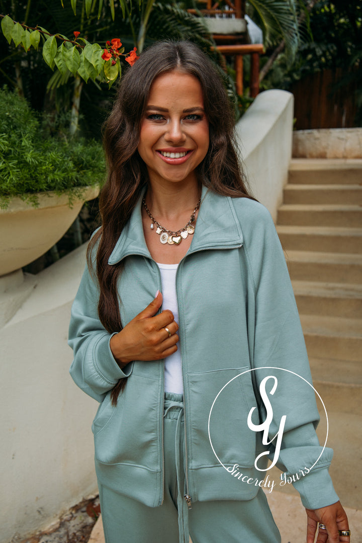 Best Of The Season Jacket -Sage