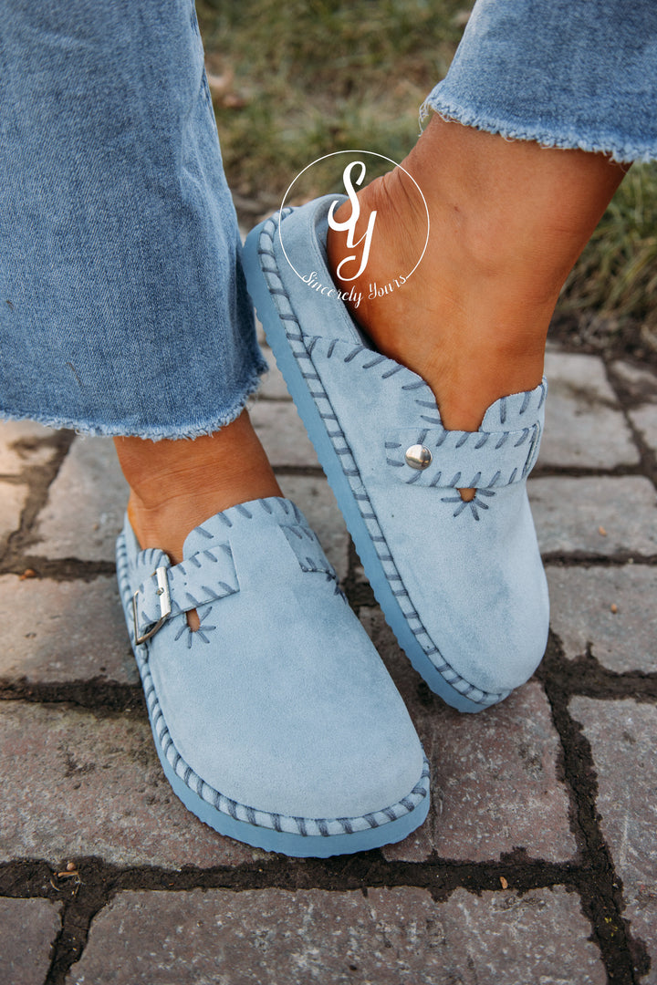 Oceane Mule - Powder Blue