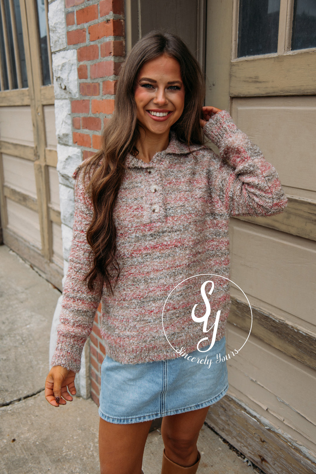 Picking Snuggles Sweater - Taupe