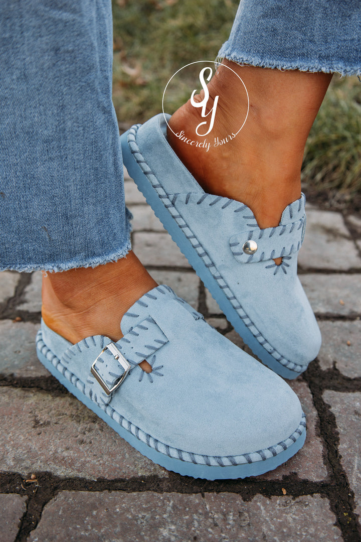 Oceane Mule - Powder Blue