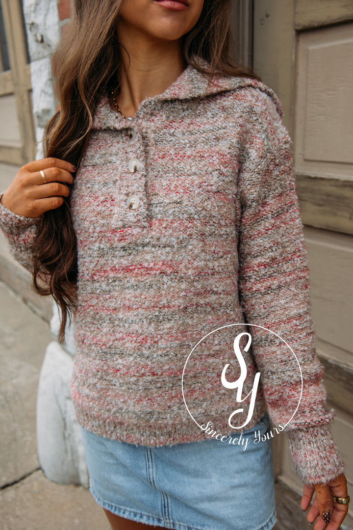 Picking Snuggles Sweater - Taupe