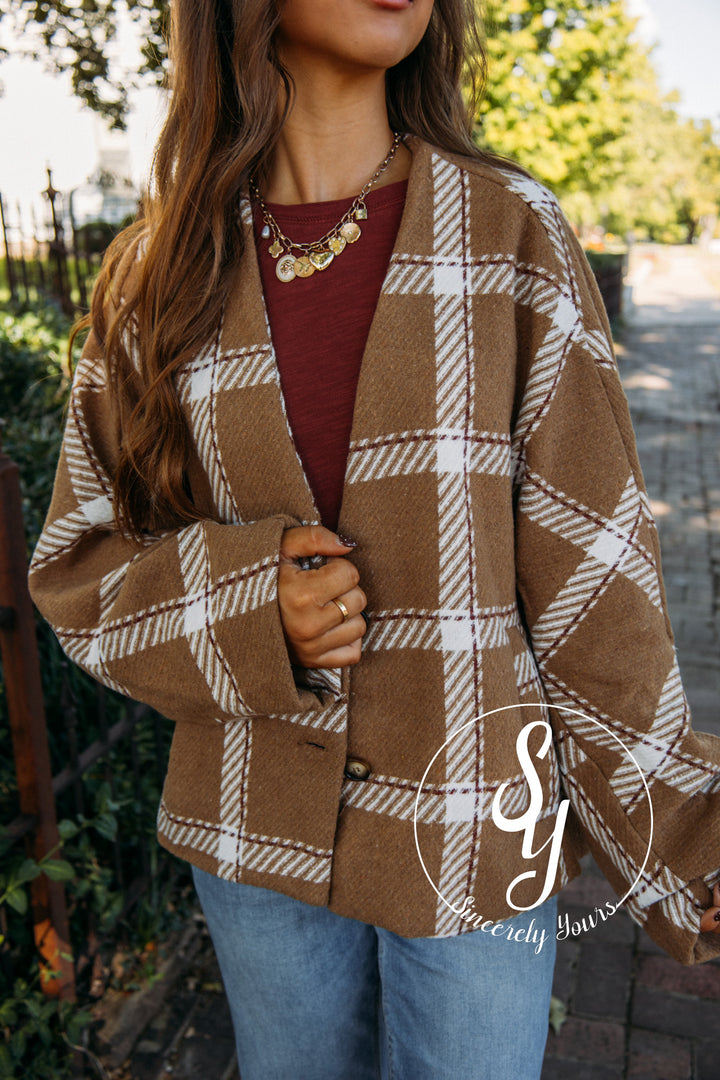 Fall Latte Jacket- Taupe