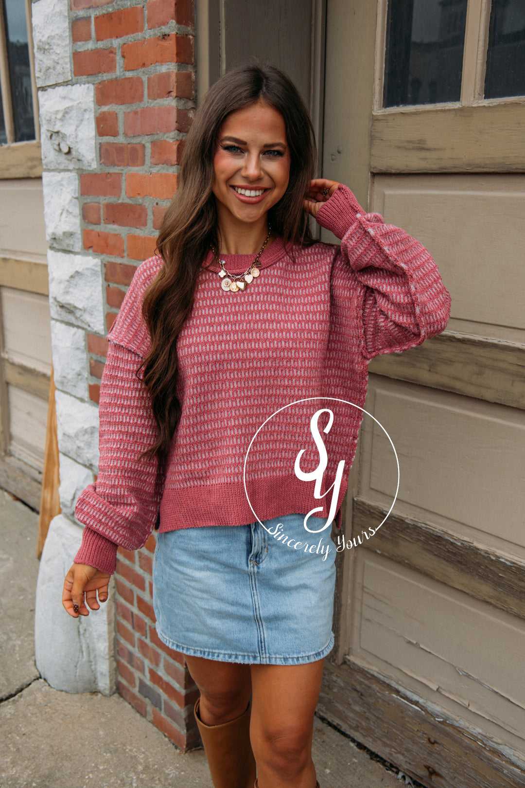 Sweet Fire Cuddles Sweater - Mauve