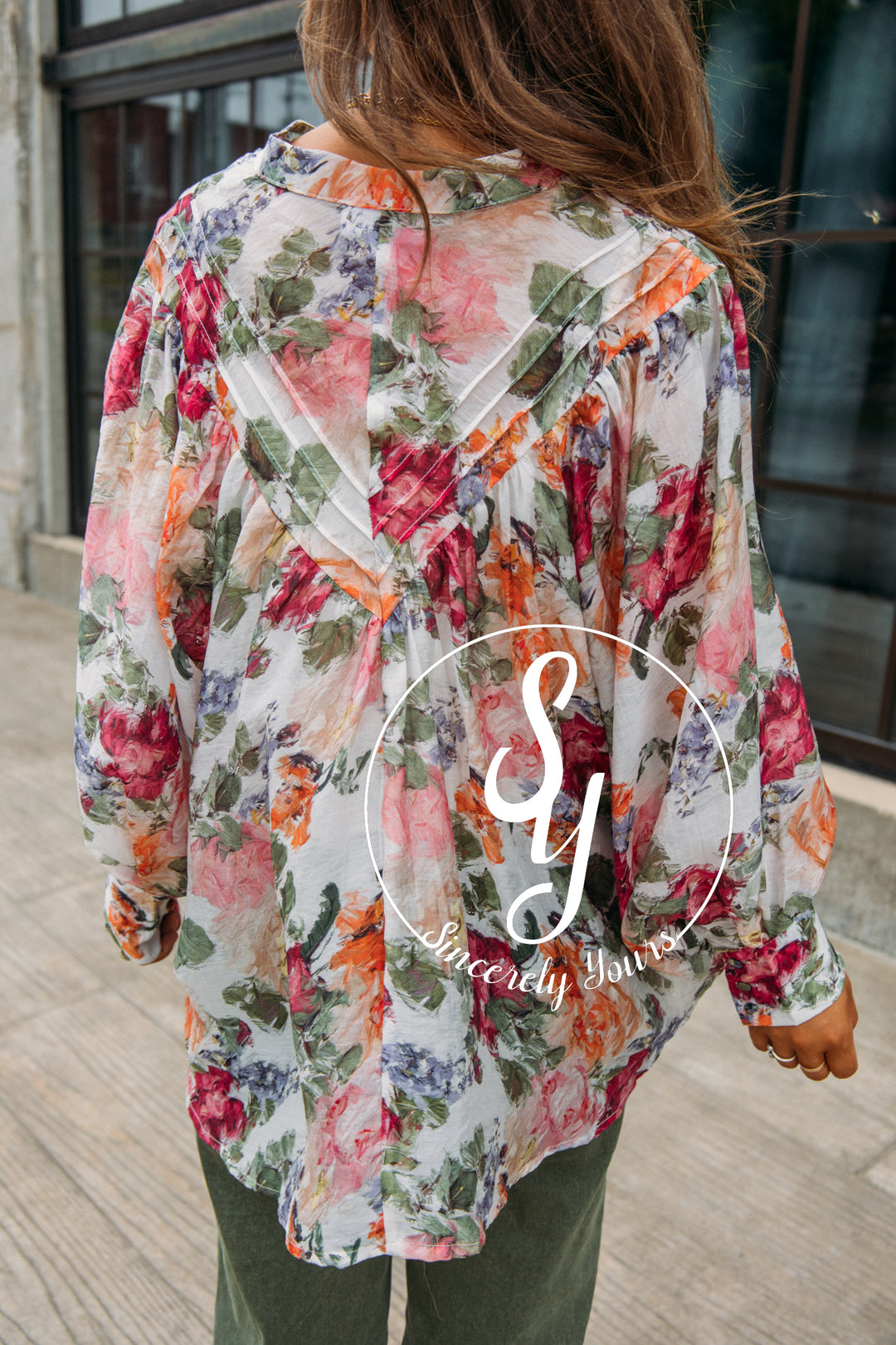 Never A Doubt Floral Blouse - Vintage Rose