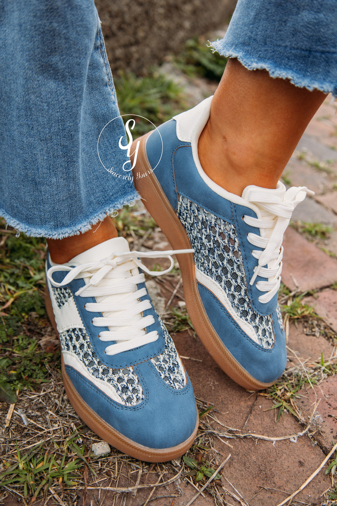 Tesni Sneaker - Blue/White