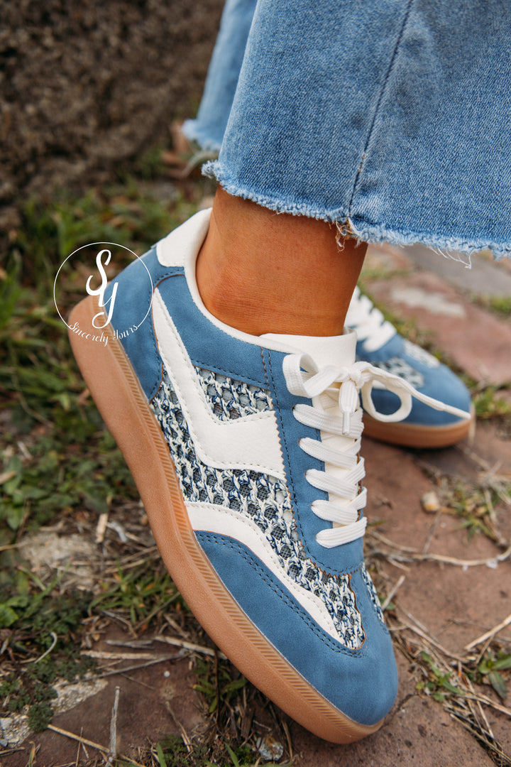 Tesni Sneaker - Blue/White