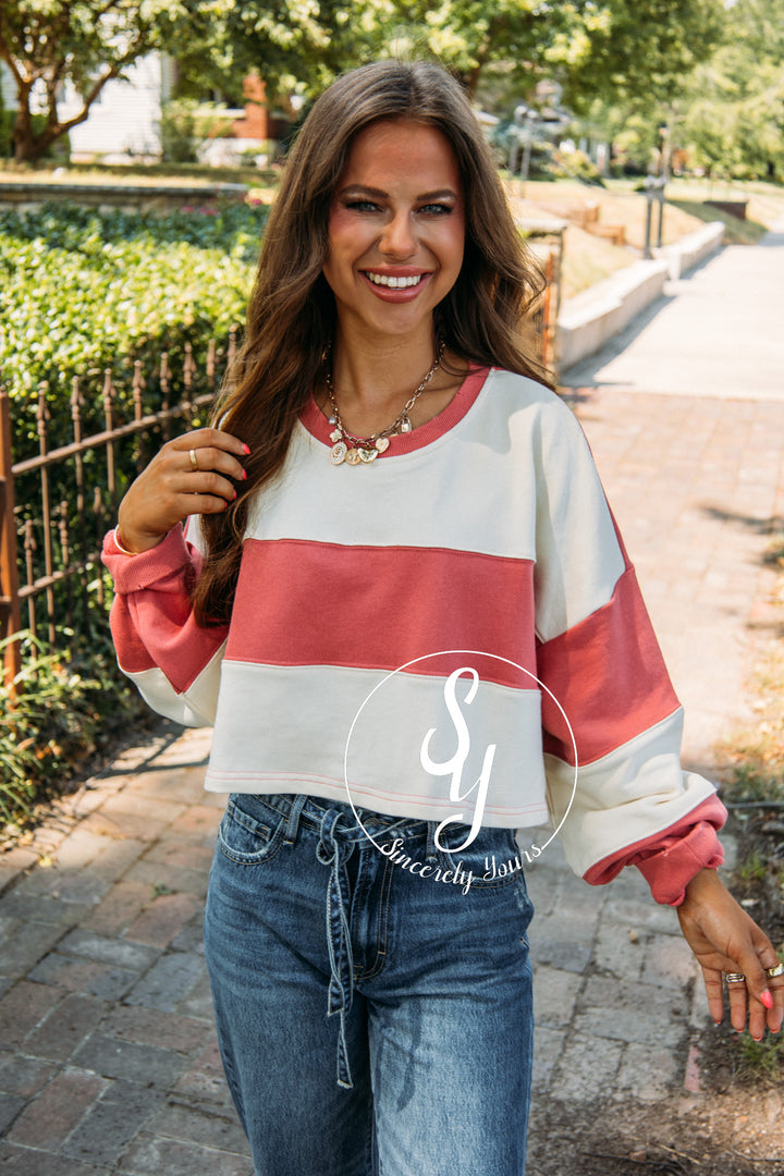Shayla Top - Red Ivory